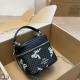 Black Daily Letters Zipper Bags