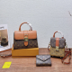 Yellow Brown Daily Letters Patchwork Bags