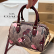 Burgundy Daily Print Zipper Bags