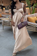 Apricot Sexy Solid Color Hollow Out Spaghetti Strap Long Dresses