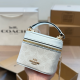 White Casual Daily Letters Zipper Bags