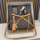 Brown Daily Letters Chains Bags