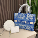 Blue Daily Letters Patchwork Bags