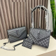 Black Daily Letters Patchwork Chains Bags