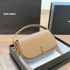 Khaki Daily Letters Patchwork Bags
