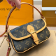 Brown Daily Letters Patchwork Bags