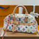 White Daily Letters Zipper Bags