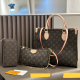 Brown Casual Daily Letters Zipper Bags
