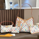 White Daily Letters Zipper Bags