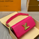 Rose Red Casual Daily Letters Chains Bags