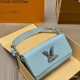 Blue Casual Daily Letters Chains Bags