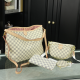 Apricot Daily Plaid Chains Bags