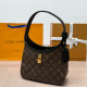 Brown Daily Letters Patchwork Bags