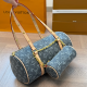 Blue Daily Letters Chains Zipper Bags