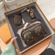Brown Daily Letters Zipper Bags