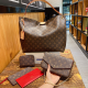 Brown Daily Letters Chains Bags