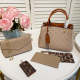 Khaki Daily Letters Chains Bags