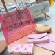 Pink Daily Letters See-Through Bags