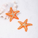 Blue Daily Vacation Irregular Earrings