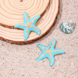 Blue Daily Vacation Irregular Earrings