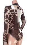Blue Fashion Sexy Geometric V Neck Long Sleeve Flare Sleeve Two Pieces