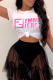 Pink Casual Print Patchwork O Neck T-Shirts