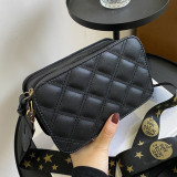Black Fashion Casual Solid Crossbody Bag
