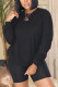 Black Fashion Casual Adult Solid O Neck Long Sleeve Regular Sleeve Regular Two Pieces