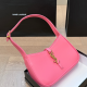 Bright Pink Daily Letters Metal Accessories Trim Zipper Bags