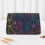 Black Fashion Casual Geometric Print Crossbody Bag