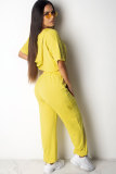 Black Fashion Sexy Patchwork Solid Straight Two-piece Pants Set