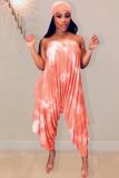 Orange Street Fashion adult Two Piece Suits Print Loose Sleeveless Two-piece Pants Set