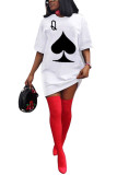 Black Fashion Casual adult Ma'am Cap Sleeve Short Sleeves O neck A-Line Knee-Length Print Dresses
