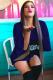 Royal blue Casual Fashion Cap Sleeve 3/4 Length Sleeves Asymmetrical Collar O neck Straight Mini holl