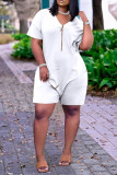 Burgundy Fashion Casual Solid Pocket V Neck Loose Romper