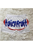 Black Elastic Fly Low Print Straight shorts Bottoms