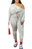 Black Milk Silk Fashion Active adult Ma'am Solid Two Piece Suits pencil Long Sleeve Two Pieces