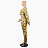 As Show Mid Patchwork pencil Pants Two-piece suit