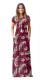 As Show-6 Brief Cute O-Neck Short Sleeve Loose Long Print Dresses
