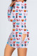 White Casual Living Print Basic V Neck Regular Romper