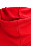 Red adult Fashion Active contrast color Patchwork Two Piece Suits Geometric pencil Long Sleeve