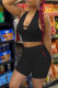 Black Sexy Solid Hollowed Out Backless Halter Sleeveless Two Pieces