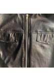 Brown Fashion Sexy Solid bandage zipper PU Long Sleeve Turndown Collar 