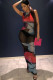 Red Chemical fiber blend Fashion Sexy adult Ma'am Red Tank Sleeveless O neck Step Skirt Ankle-Length Print Dresses