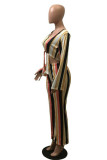Stripe Street Striped Loose Long Sleeve Two Pieces