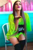 Black Casual Fashion Cap Sleeve 3/4 Length Sleeves Asymmetrical Collar O neck Straight Mini holl