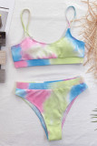 Colour Fashion Sexy Print Camouflage Print Backless Swimwears