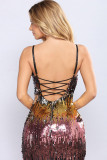 Black Sexy Spaghetti Strap Sleeveless Slip Step Skirt skirt Colouring Bloom