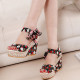 Black Casual Frenulum Round Out Door Shoes