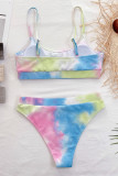 Colour Fashion Sexy Print Camouflage Print Backless Swimwears